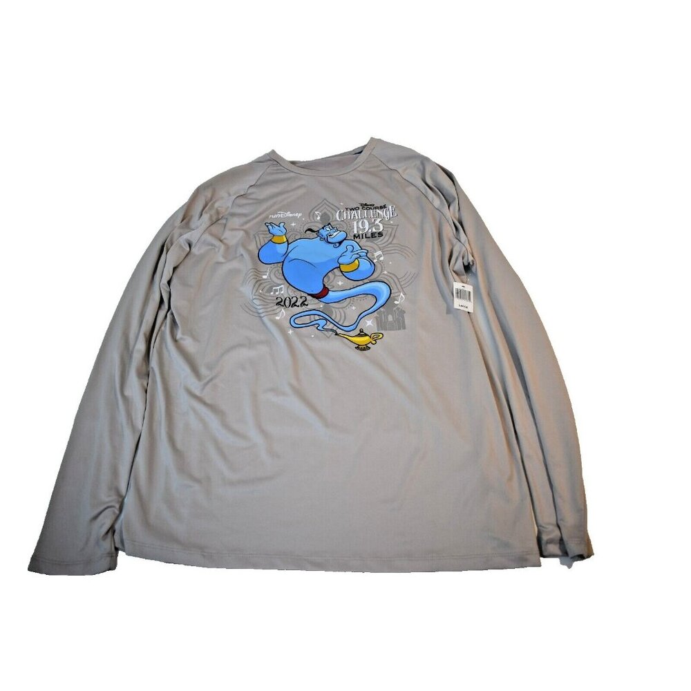 Run Disney 2022 Two Course‎ Challenge 19.3 Miles Geine Longsleeve Shirt L NWT